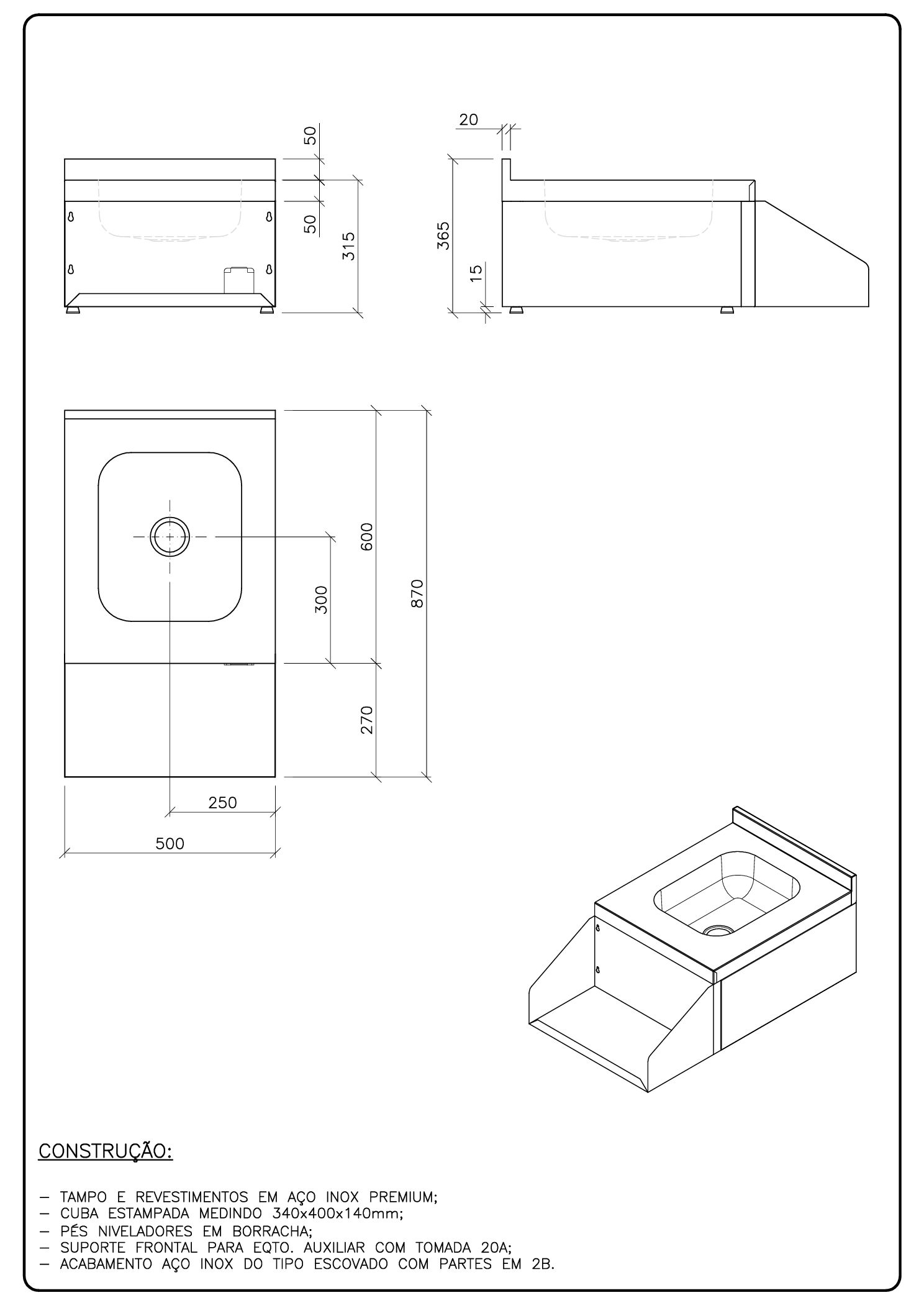 Módulo Suporte para Equipamento Auxiliar - Imagem 3